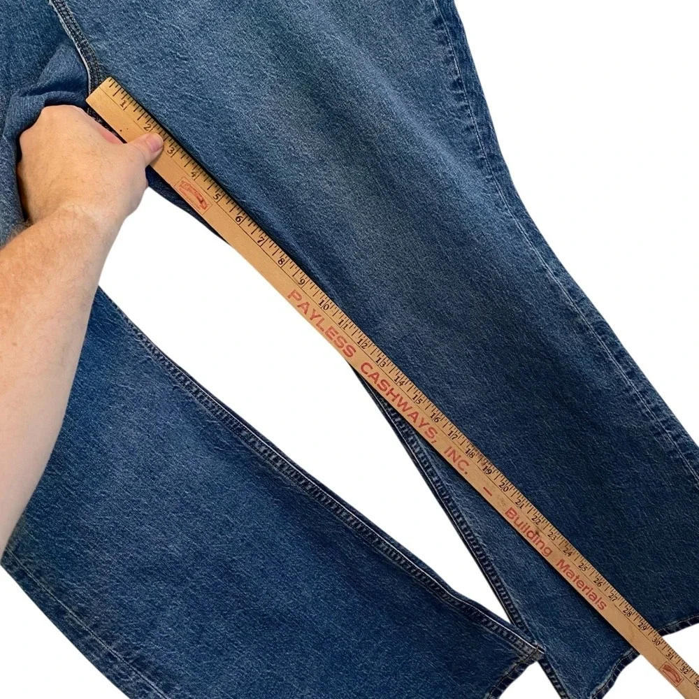 Abercrombie Fitch Curve Love Mid Rise Bootcut Jeans Women 34x30 Fit 36 Short NEW - Picture 10 of 14
